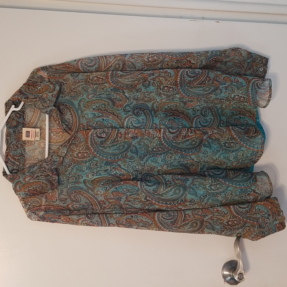Women's faded glory button down blouse, 18W/20W